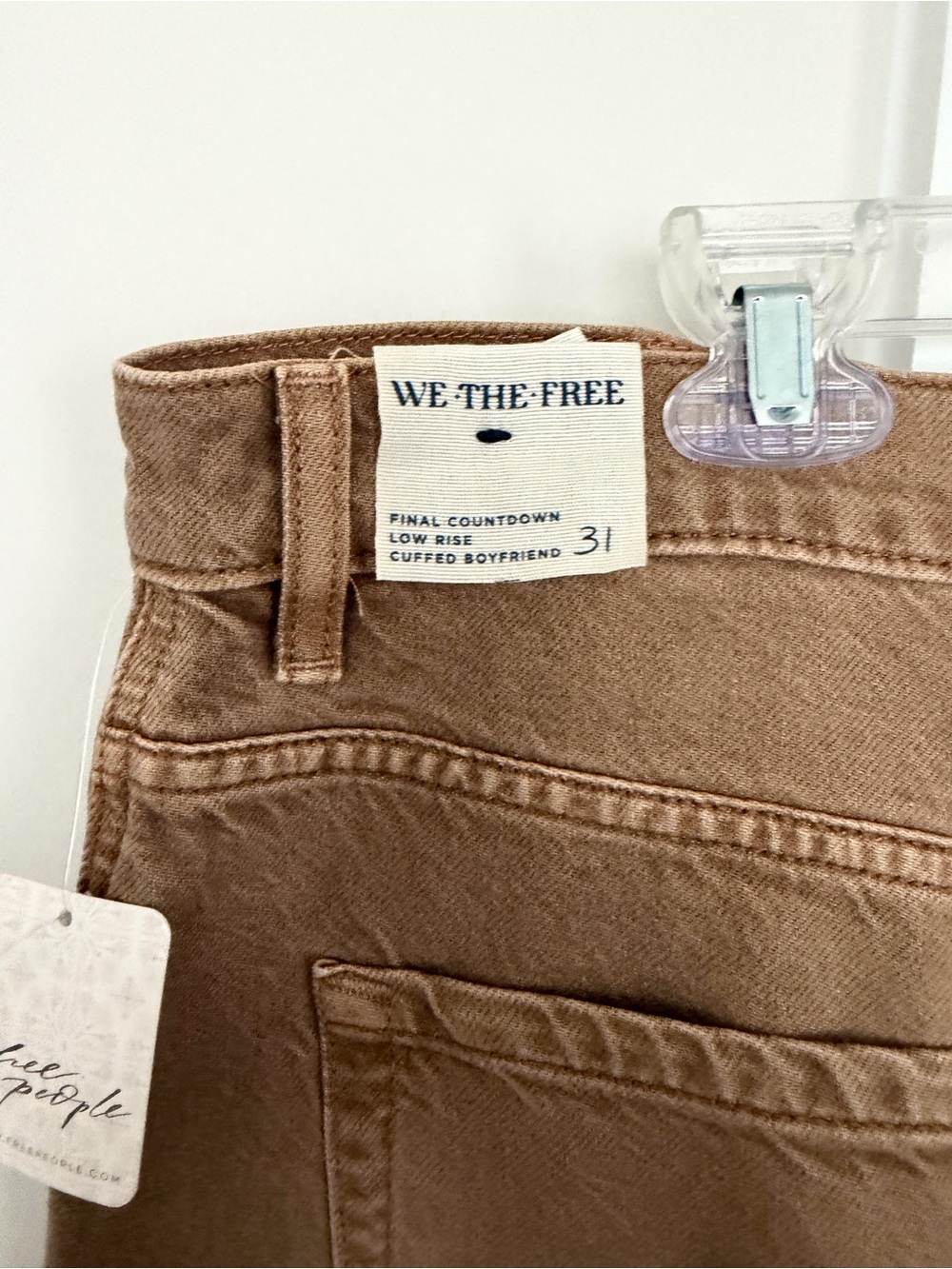 Free People We The Free Final Countdown Low Rise Cuffed Boyfriend Jean - Picture 7 of 8